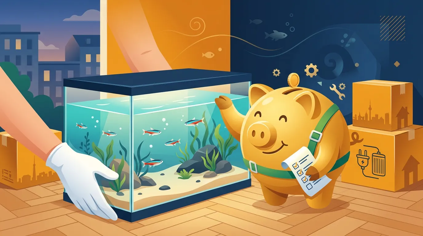 Umzug mit Aquarium — Fische, Technik & Becken sicher transportieren
